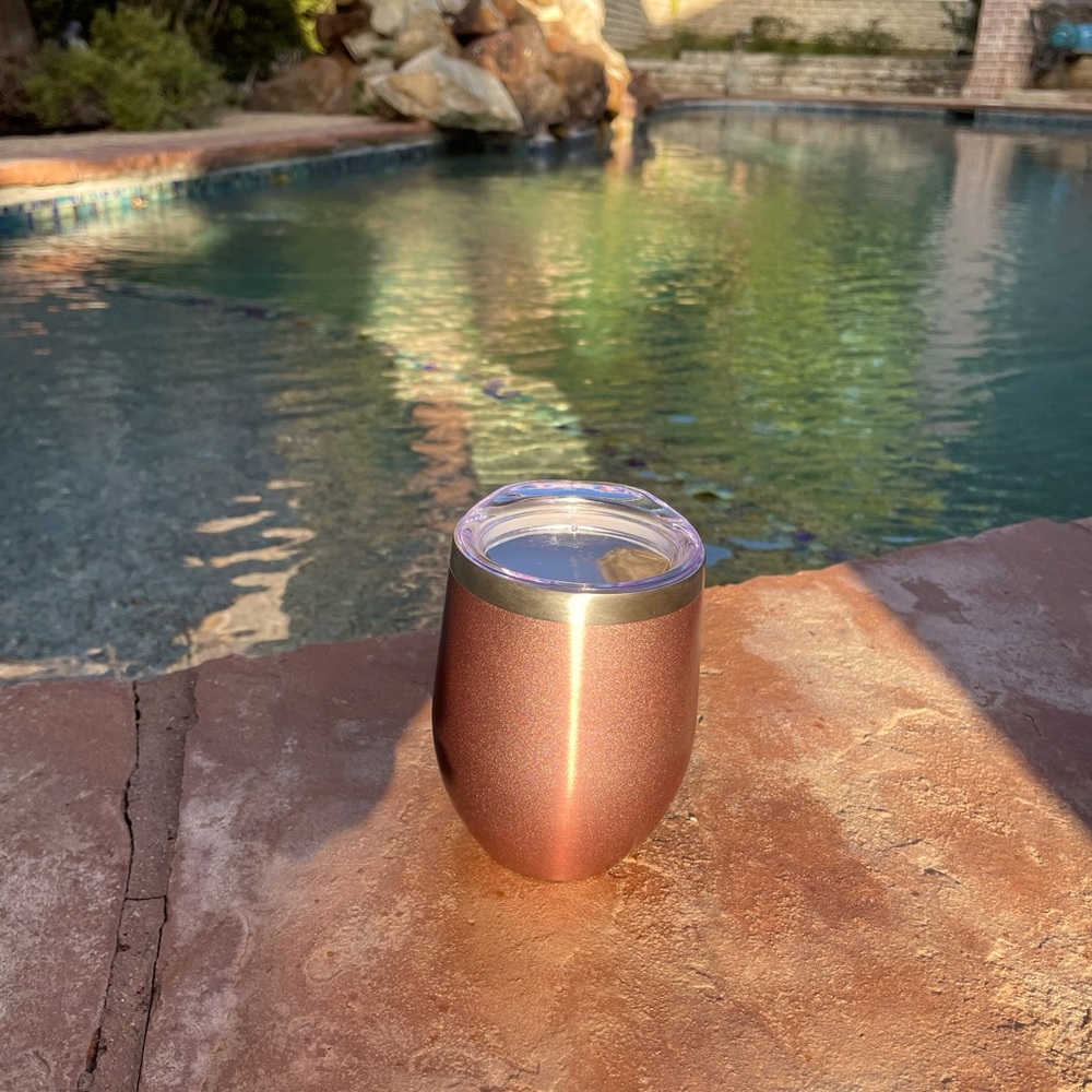 Chillout Life, Rose Gold, Insulated 12 oz Cup